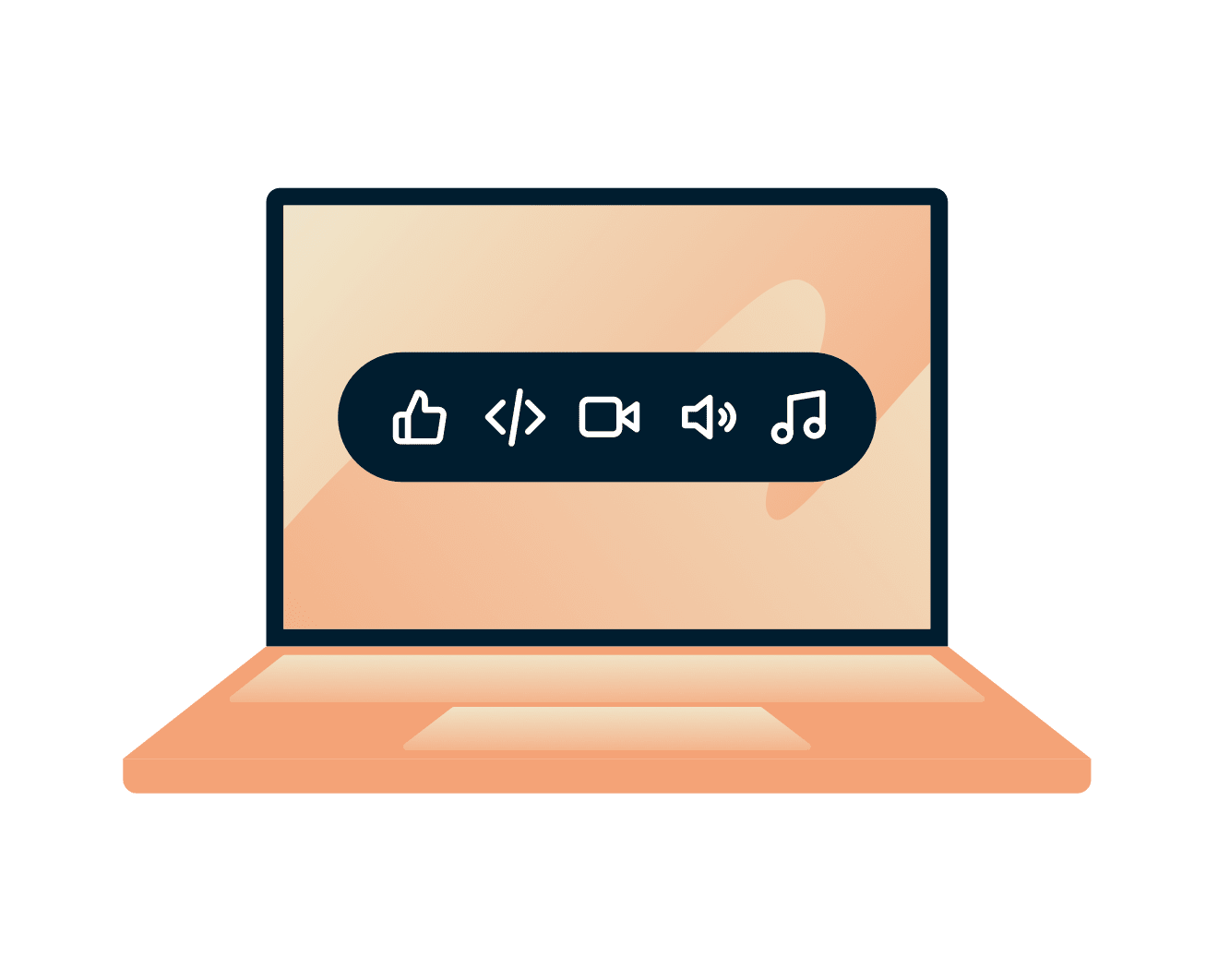 Goditi i tuoi contenuti preferiti: streaming di programmi TV e musica su laptop.