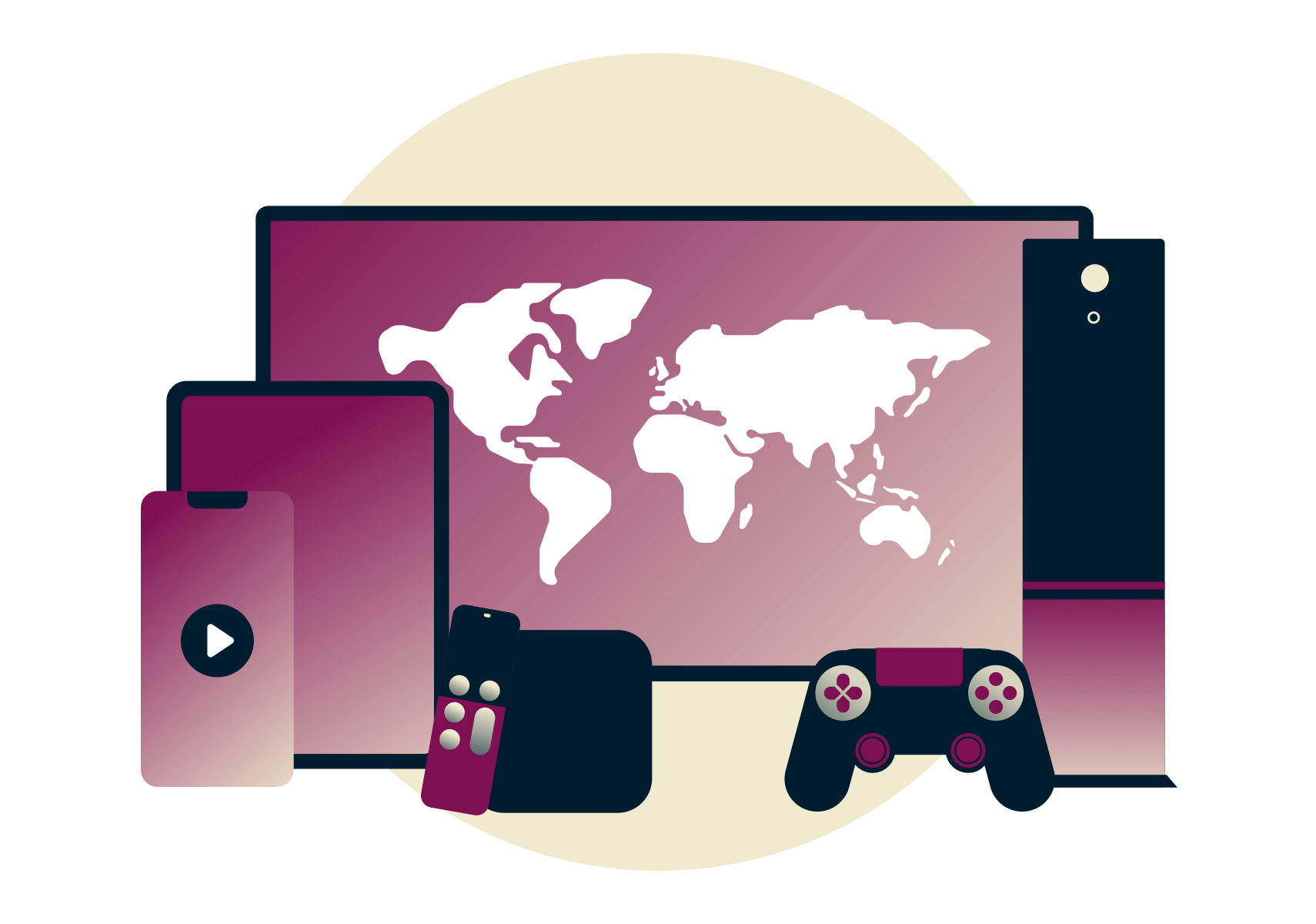 US Netflix em um monitor de computador.