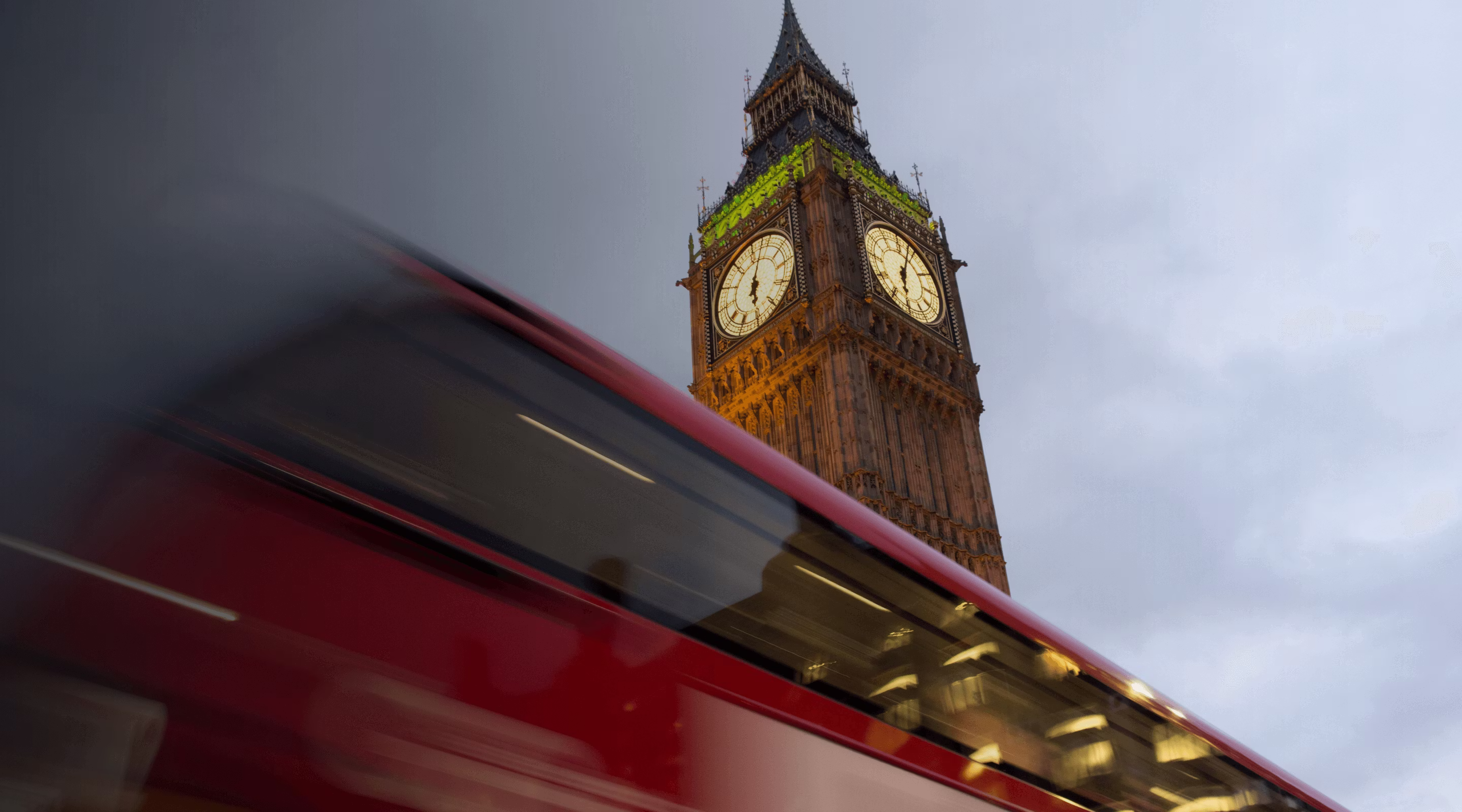 Vista del Big Ben a Londra.