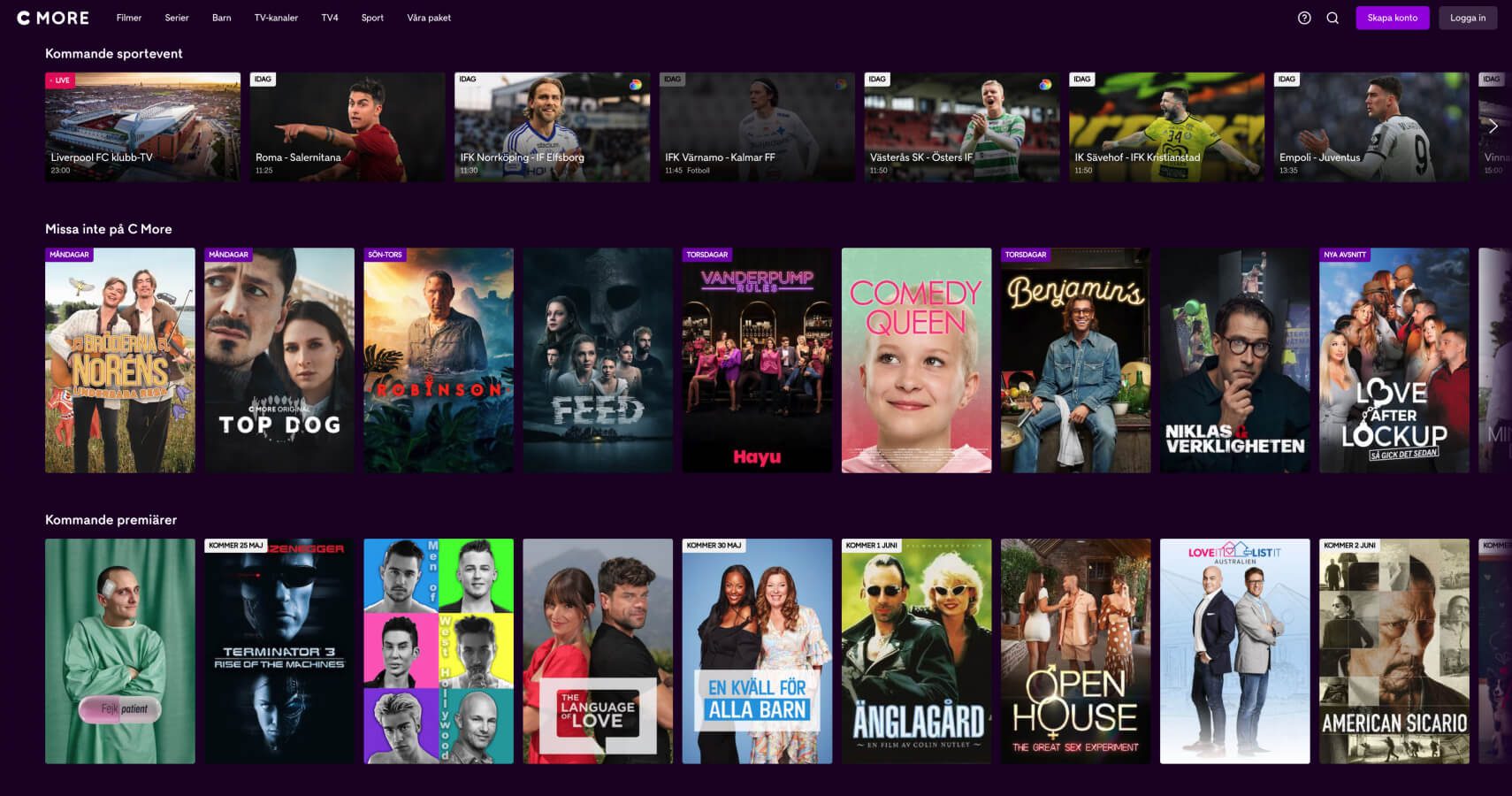 Se C More med en VPN