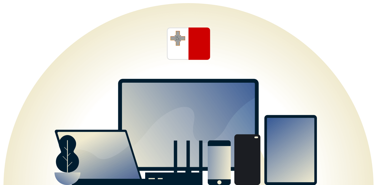 Malta VPN skyddar en mängd olika enheter.