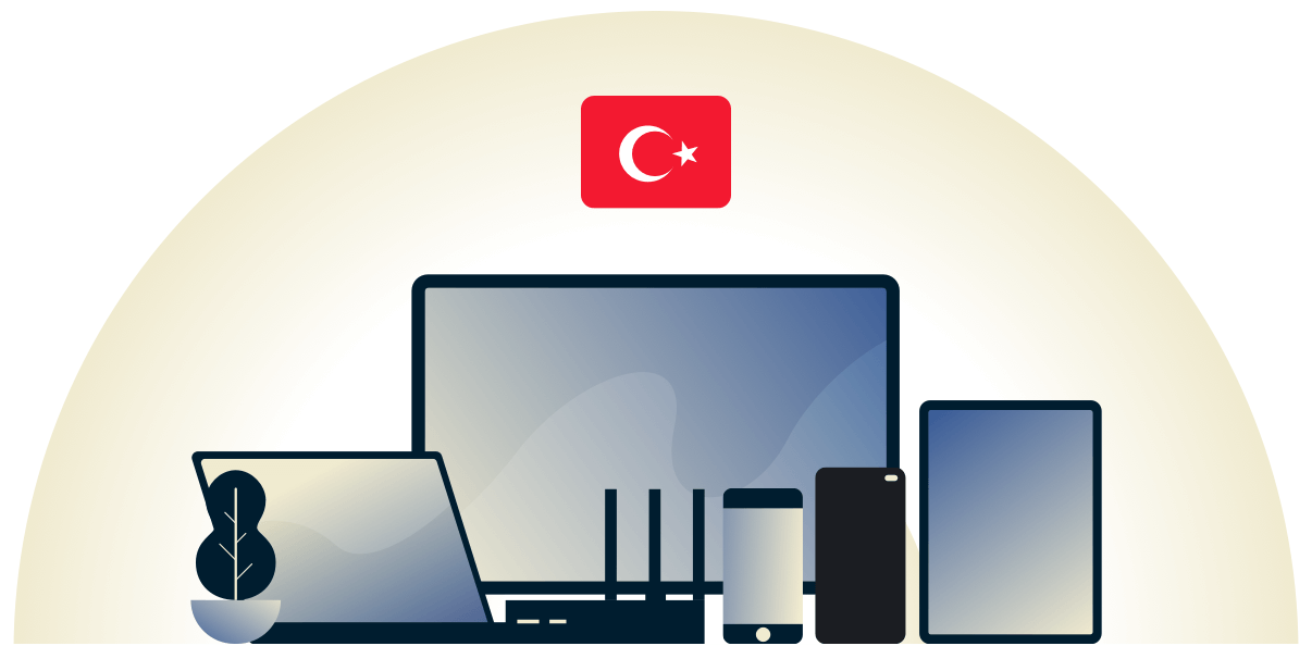 Türkei-VPN, das eine Vielzahl von Geräten schützt.