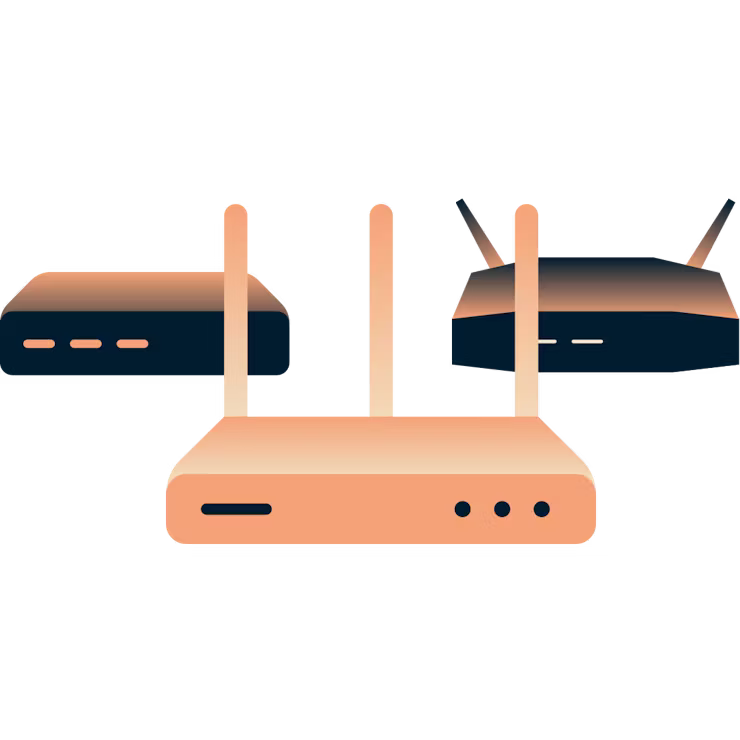 Tres routers diferentes.