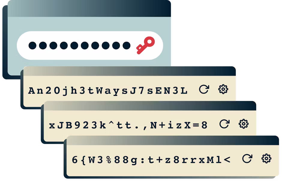 Χρησιμοποιήστε το πρόγραμμα διαχείρισης κωδικών πρόσβασης ExpressVPN Keys για να δημιουργήσετε ισχυρούς κωδικούς πρόσβασης.